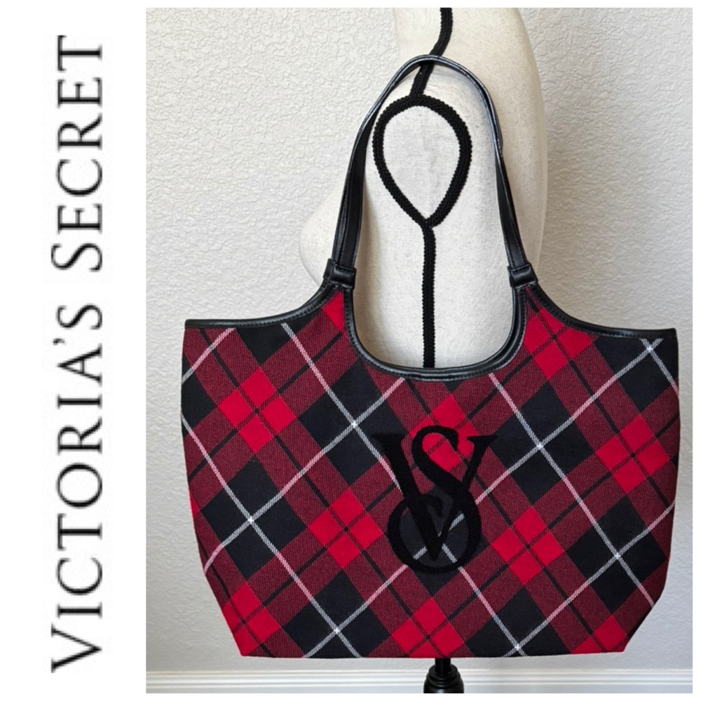 Victoria’s Secret Plaid Tote Bag